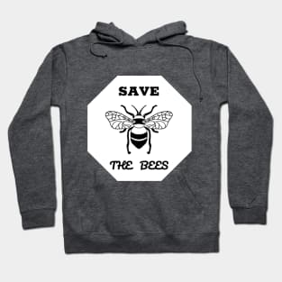 Save the BEES (Black and White version) Hoodie